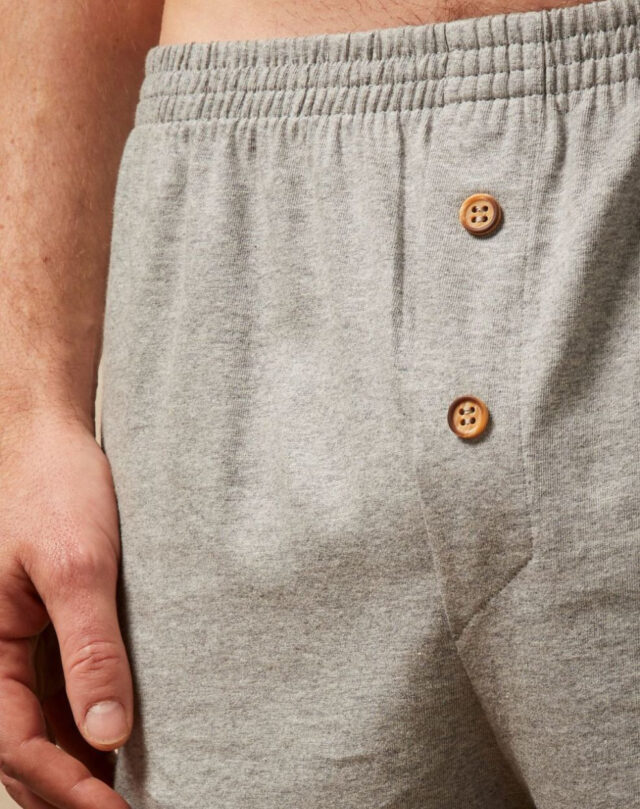 Lemahieu - 2x Caleçons courts en Coton BIO - Gris - Terracotta - Homme