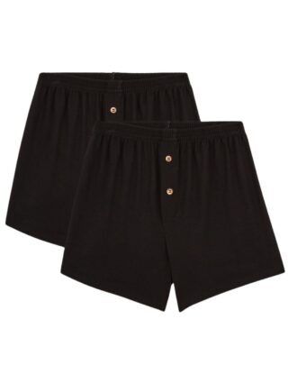 Maison Lemahieu - 2x Caleçons courts en Coton BIO – Noir – Homme