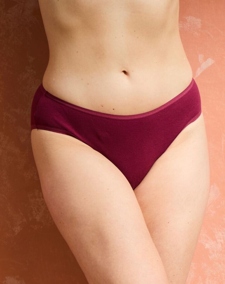 Lemahieu - 2x Culottes en Coton BIO - Grenat - Bordeaux - Femme