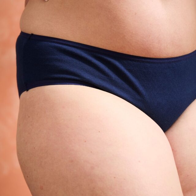 Lemahieu - 2x Culottes en Coton BIO - Marine + Blanc - Femme