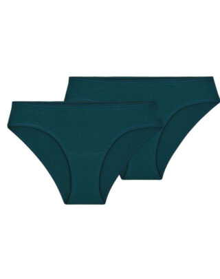 Maison Lemahieu - 2x Culottes en coton BIO – Vert Cyprès – Multicouleur  – Femme