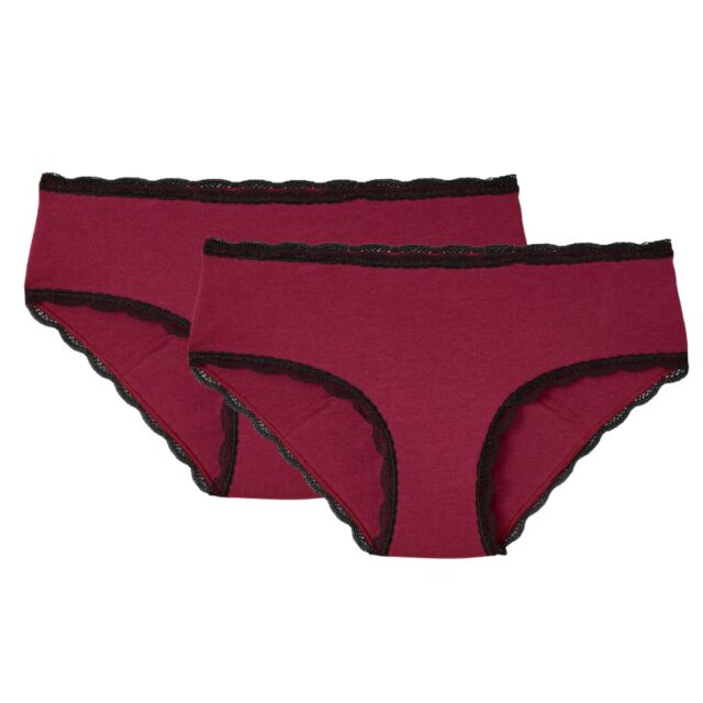 Lemahieu - 2x Shortys menstruels - Grenat - Bordeaux - Femme