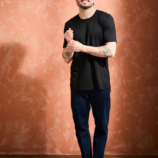 Lemahieu - 2x T-shirts 100% Lin - Noir - Homme - Homme