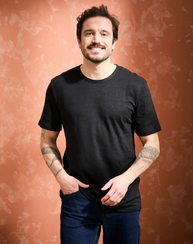 Lemahieu - 2x T-shirts 100% Lin - Noir - Homme - Homme