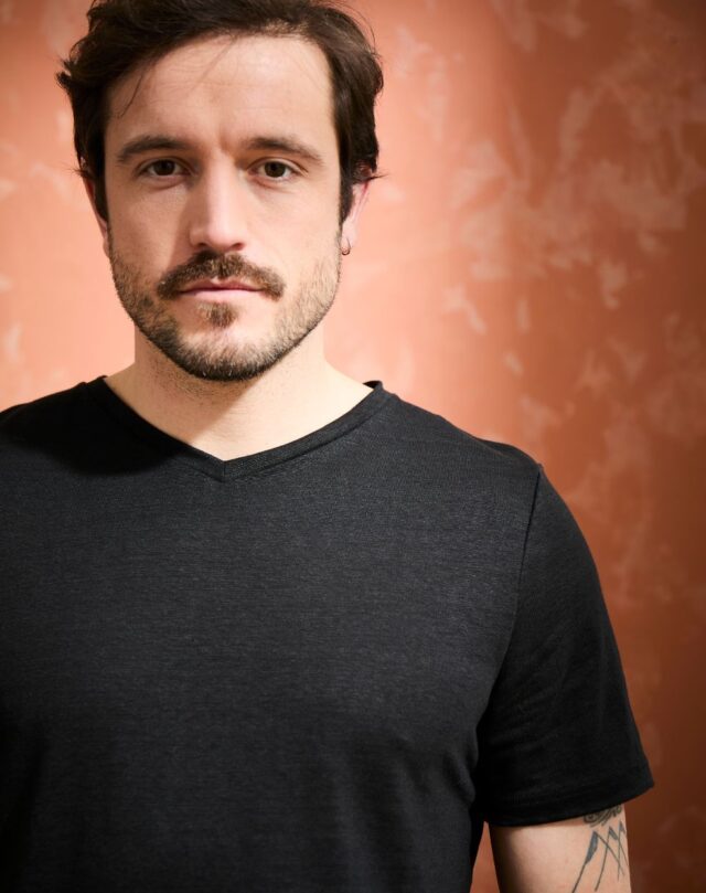 Lemahieu - 2x T-shirts 100% Lin col V - Noir - Homme