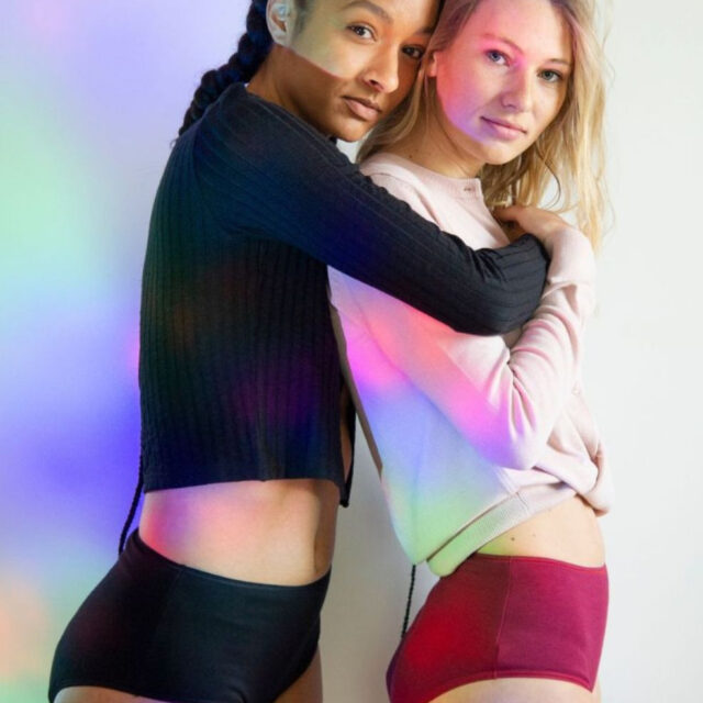 Lemahieu - 3x Culottes menstruelles taille haute - Grenat - Bordeaux - Femme