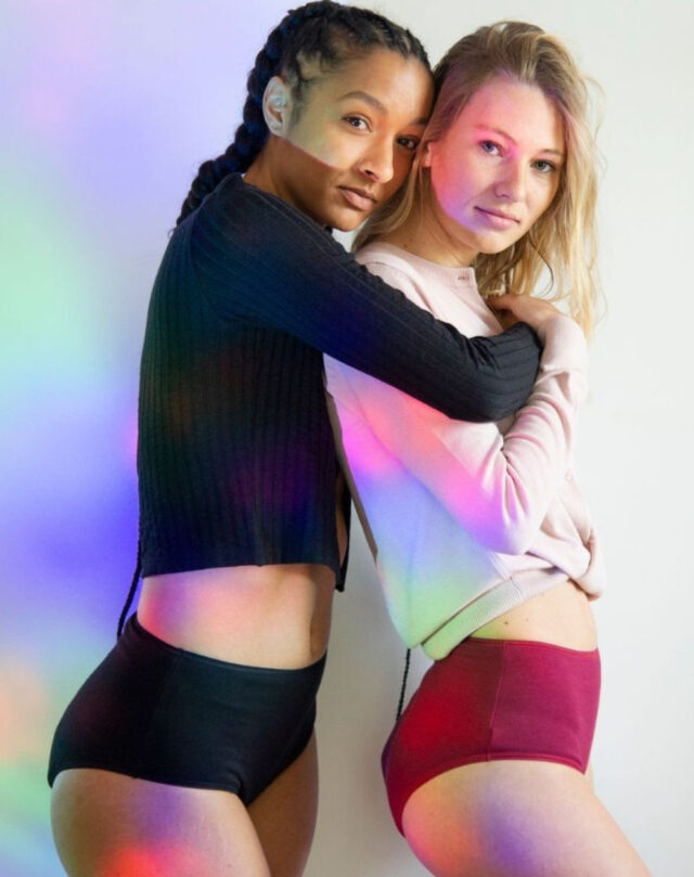 Lemahieu - 3x Culottes menstruelles taille haute - Grenat - Bordeaux - Femme