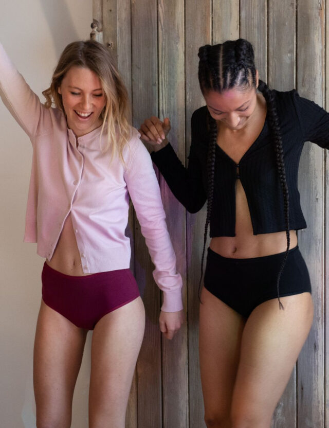 Lemahieu - 3x Culottes menstruelles taille haute - Noir - Femme