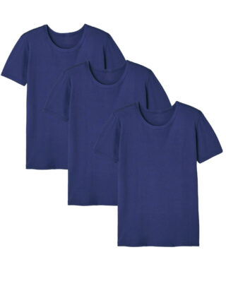 Maison Lemahieu - 3x T-shirts seconde peau – Marine – Homme