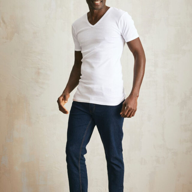 Lemahieu - 3x T-shirts seconde peau - Col V - Blanc - Homme - Homme