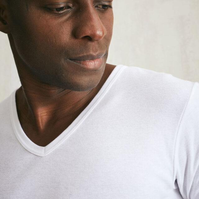 Lemahieu - 3x T-shirts seconde peau - Col V - Blanc - Homme - Homme