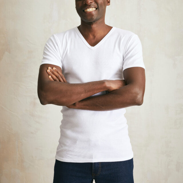 Lemahieu - 3x T-shirts seconde peau - Col V - Blanc - Homme - Homme