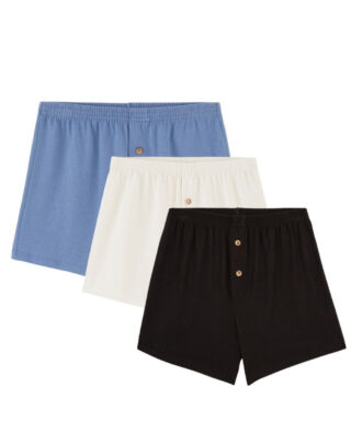 3x Caleçons courts en Coton BIO – Homme par la marque Maison Lemahieu Maison Lemahieu - 3x Caleçons courts en Coton BIO – Homme