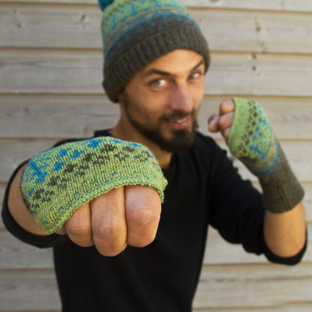 Ardelaine - Mitaines à motifs en laine