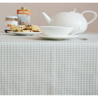 Nappe enduite Pied de Poule gris par la marque Fleur de Soleil Fleur de Soleil - Nappe enduite Pied de Poule gris