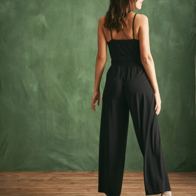 Lemahieu - Pantalon de nuit - Noir - Femme