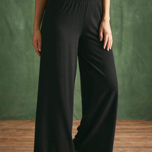 Lemahieu - Pantalon de nuit - Noir - Femme