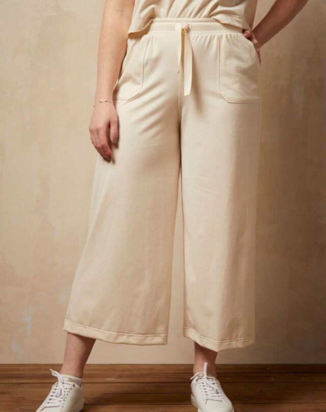 Lemahieu - Pantalon Large - Ecru - Blanc - Femme