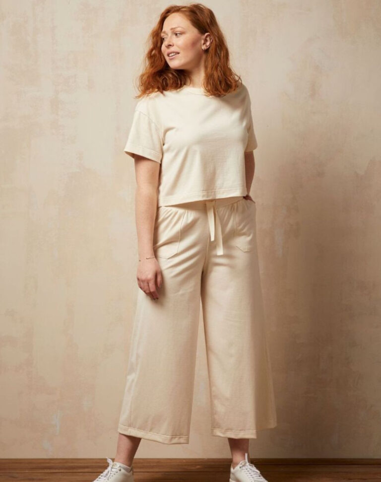 Lemahieu - Pantalon Large - Ecru - Blanc - Femme