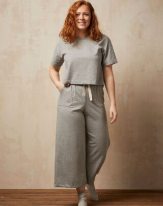 Maison Lemahieu - Pantalon Large – Gris – Terracotta – Femme