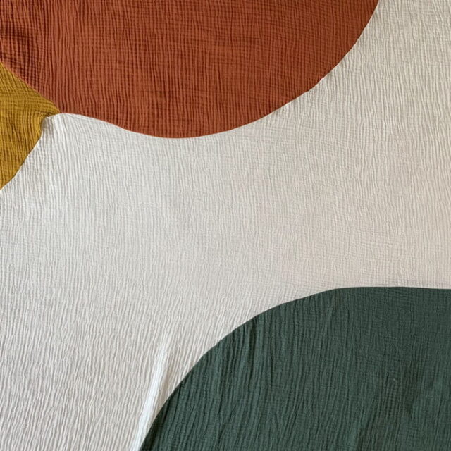 Maison Mallow - Plaid Sunset – Couvre-Lit ou Fouta de Plage en double gaze de coton