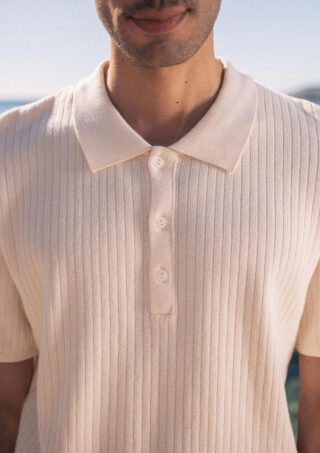 Polo Dune Ecru par la marque Montlimart Montlimart - Polo Dune Ecru