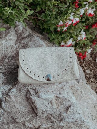 Maison Rottier - Porte-Monnaie Cuir Blanc – Mathilde