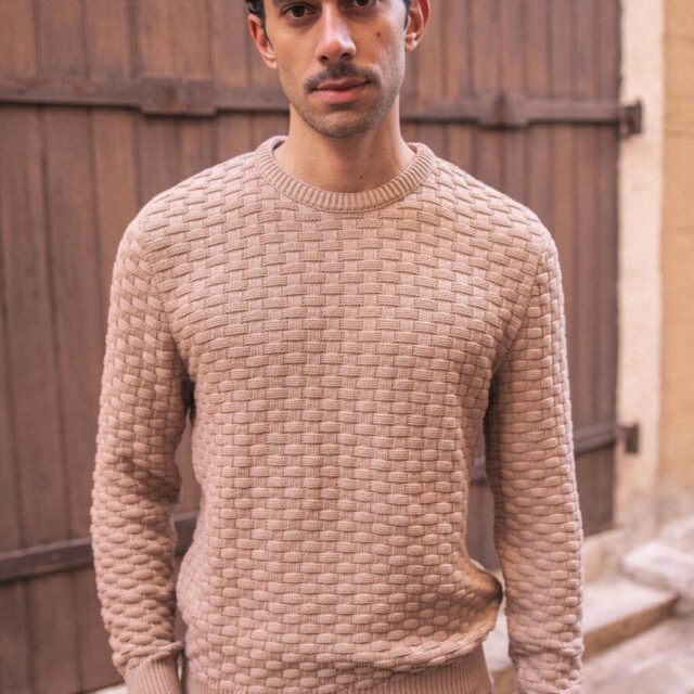 Montlimart - PULL DAMIER TAUPE
