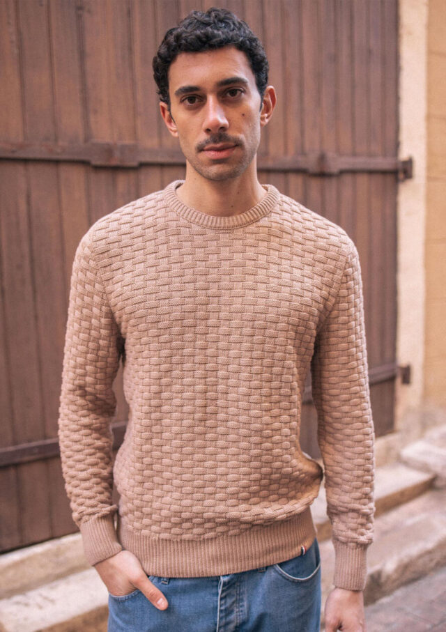 Montlimart - PULL DAMIER TAUPE