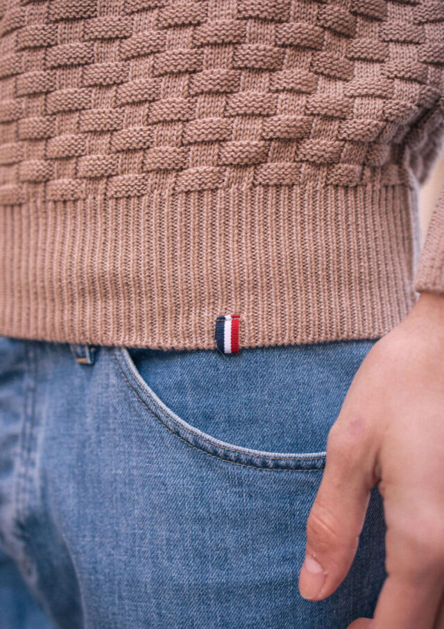 Montlimart - PULL DAMIER TAUPE