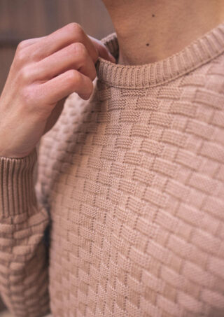 Montlimart - Pull Damier Taupe