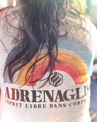 Adrenagliss - Rainbow  TEE SHIRT FEMME FABRIQUÉ EN FRANCE EN COTON BIO