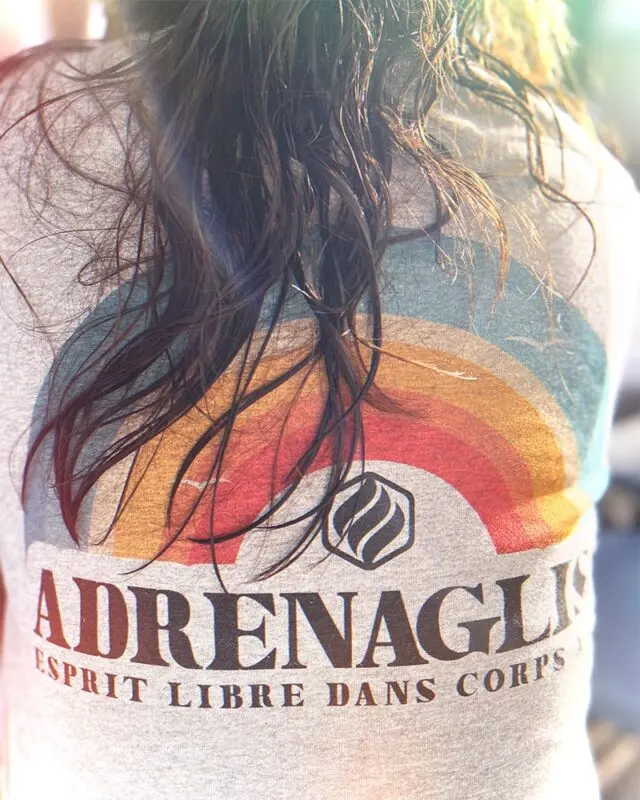 Adrenagliss - Rainbow – TEE SHIRT FEMME FABRIQUÉ EN FRANCE EN COTON BIO
