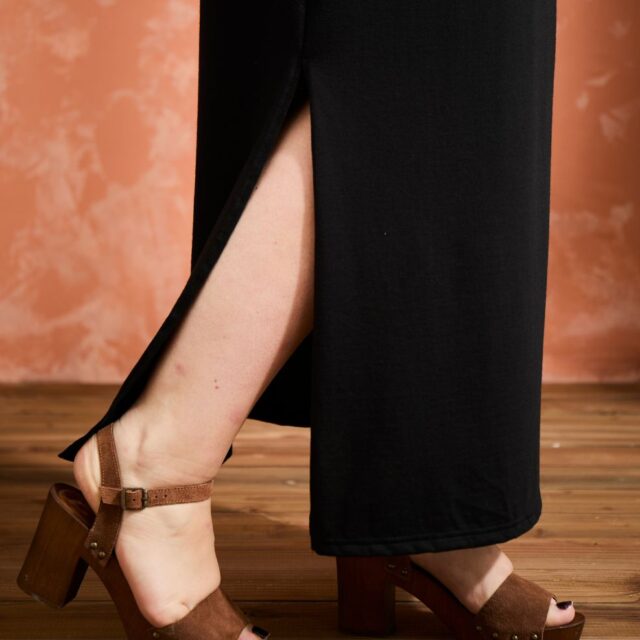 Lemahieu - Robe maxi - Noire - Femme