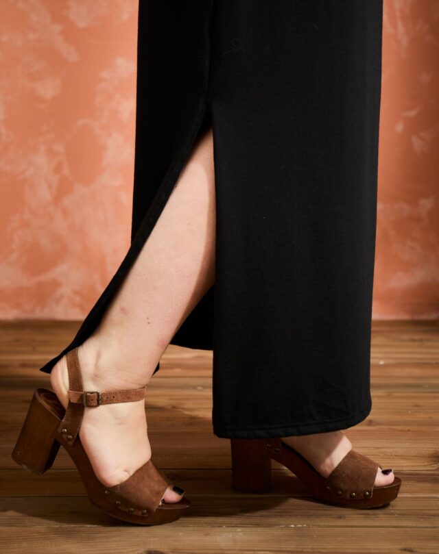 Lemahieu - Robe maxi - Noire - Femme