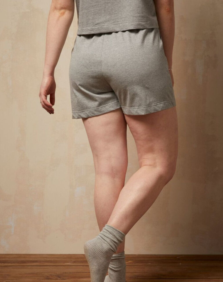 Lemahieu - Short détente - Gris - Terracotta - Femme