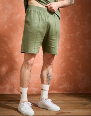 Maison Lemahieu - Short lin/coton – Kaki – Homme