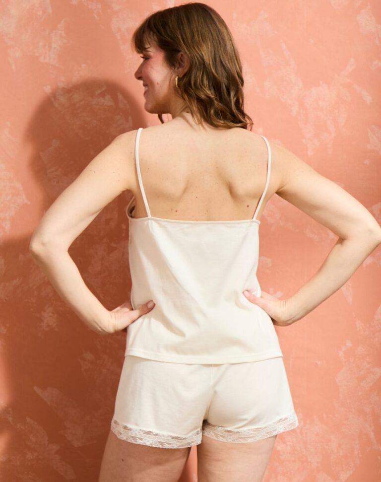 Lemahieu - Short nuit écru - dentelle - Femme