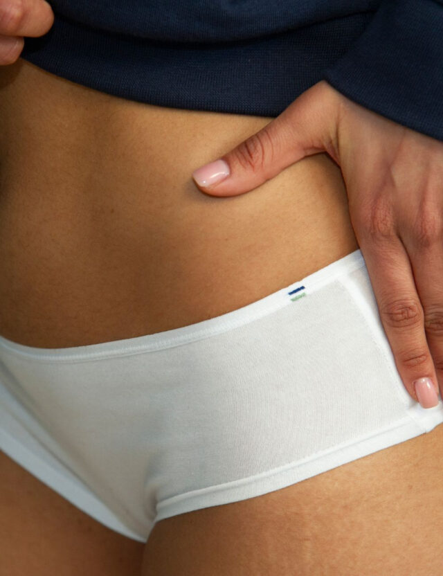 Lemahieu - Shorty en Coton BIO - Blanc - Femme