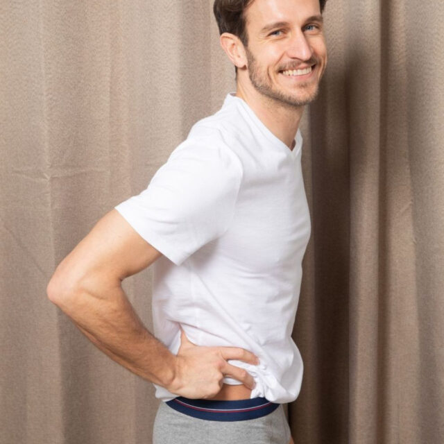 Lemahieu - Slip en Coton BIO - Gris - Terracotta - Homme