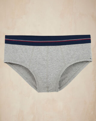 Maison Lemahieu - Slip en Coton BIO – Gris – Terracotta – Homme