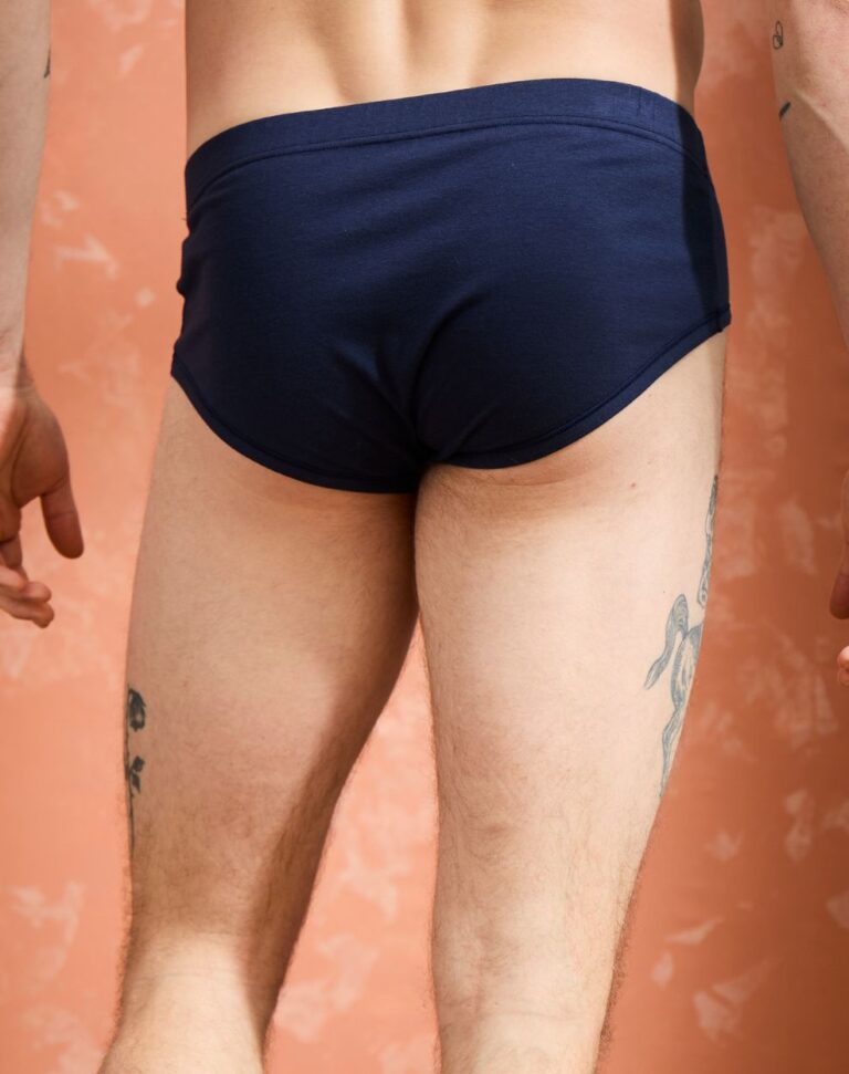 Lemahieu - Slip confort Coton BIO - Bleu Minuit - Homme