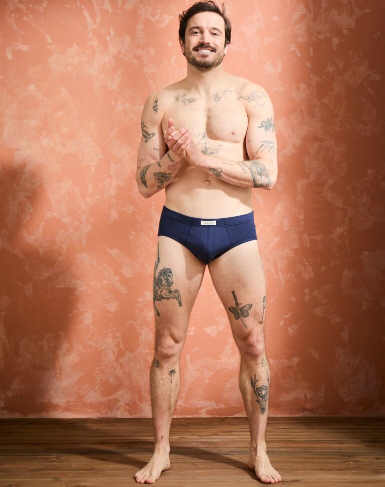 Lemahieu - Slip confort Coton BIO - Bleu Minuit - Homme