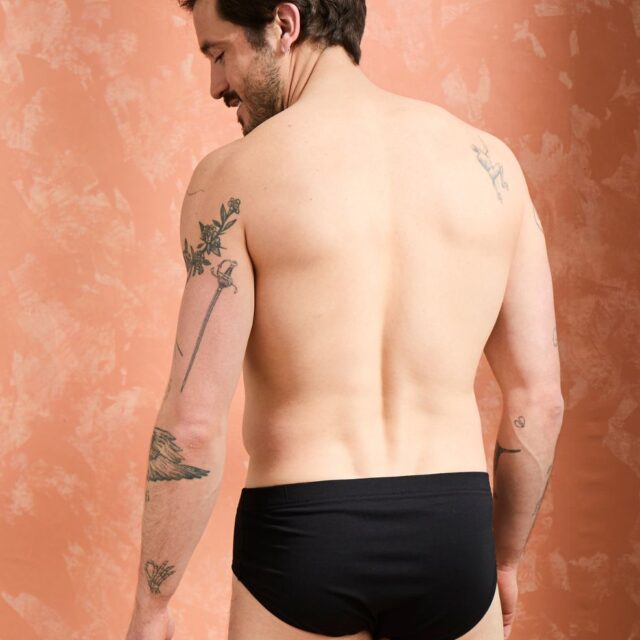 Lemahieu - Slip confort Coton BIO - Noir - Homme