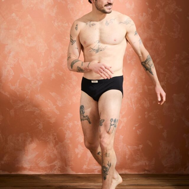 Lemahieu - Slip confort Coton BIO - Noir - Homme