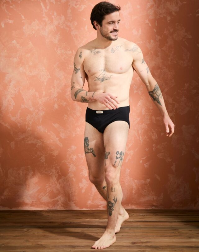 Lemahieu - Slip confort Coton BIO - Noir - Homme