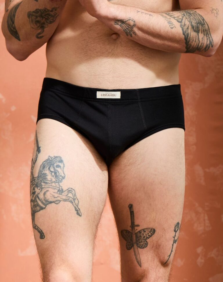 Lemahieu - Slip confort Coton BIO - Noir - Homme