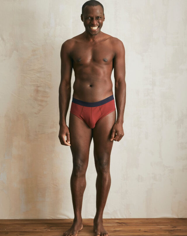 Lemahieu - Slip en Coton BIO - Grenat - Bordeaux - Homme