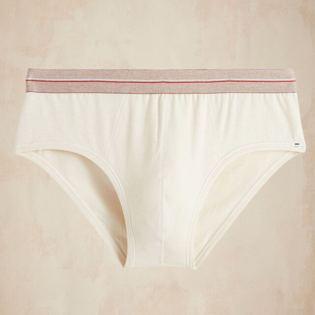 Lemahieu - Slip en Coton bio - Naturel - Blanc - Homme