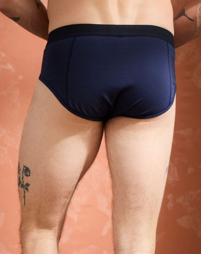 Lemahieu - Slip coton modal - Marine - Homme